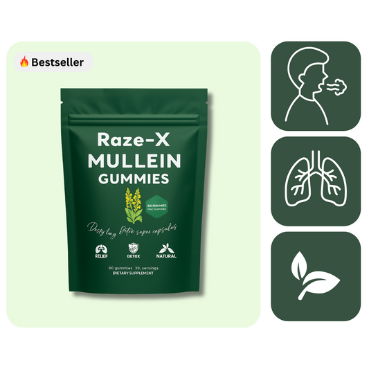 Raze-X Naturals™ Mullein Gummies.